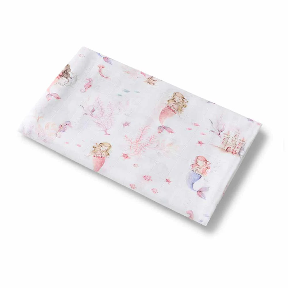 Organic Muslin Wrap - Mermaid