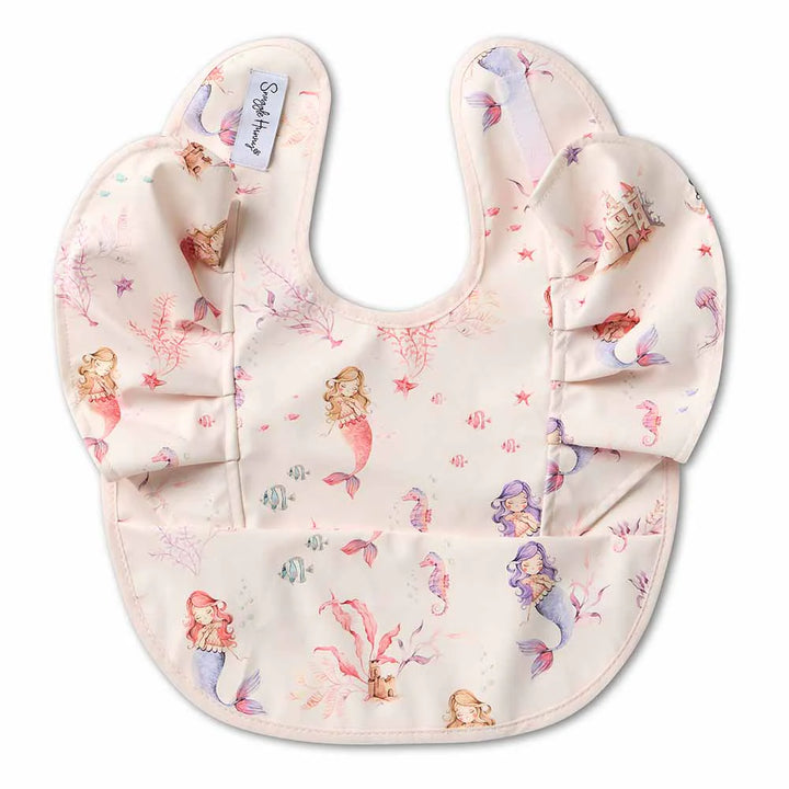 Snuggle Bib Waterproof - Mermaid Frill