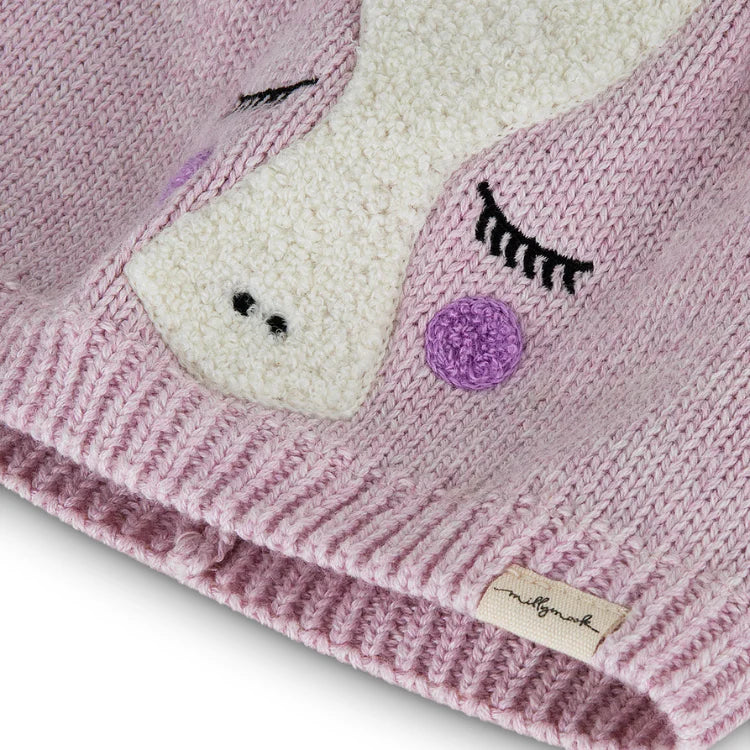 Millymook BABY GIRLS BEANIE UNICORN - LIGHT LILAC
