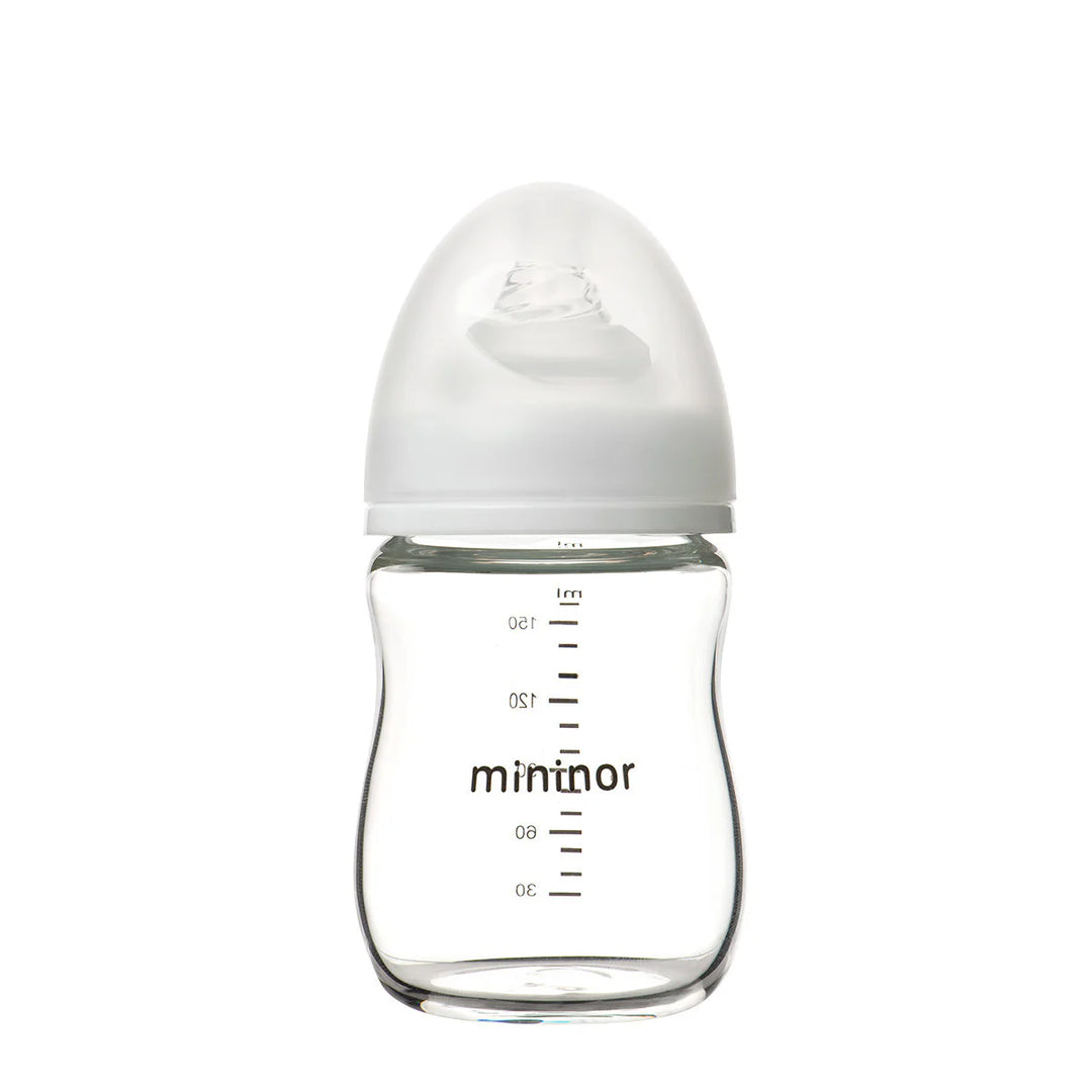 Mininor Glass Feeding Bottle 0m+ 160ml