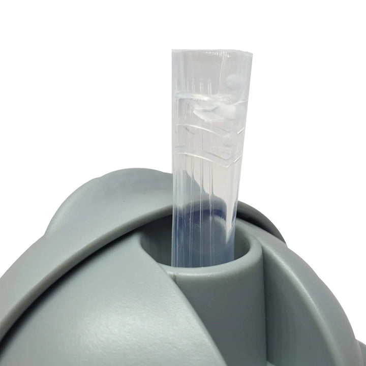 Mininor Straw Bottle Tritan 220ml - GREY SEAL