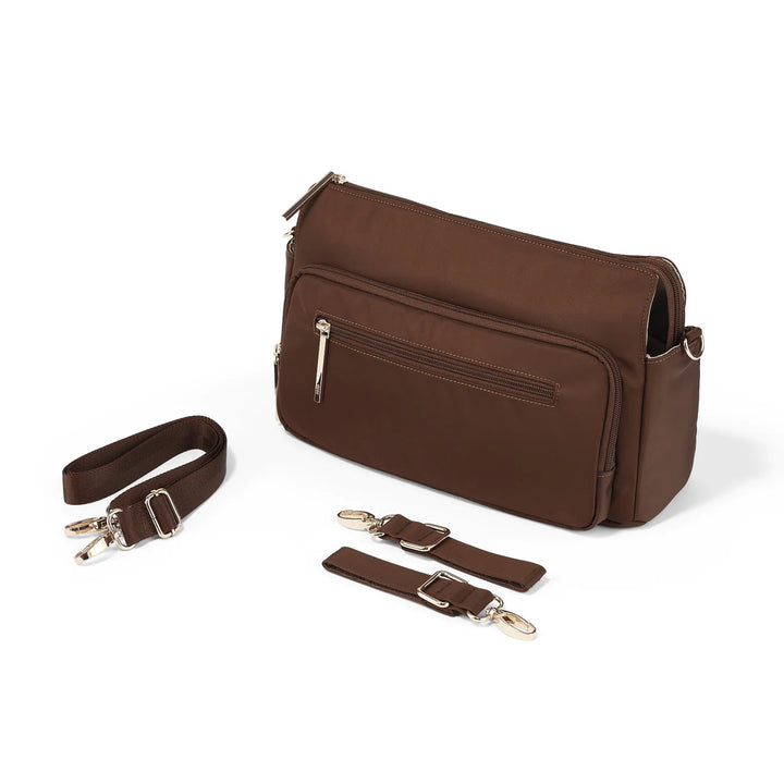OiOi Multitasker Pram Caddy 2.0 - Chocolate Nylon