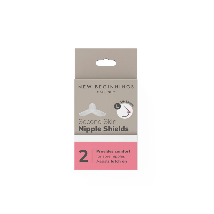 New Beginnings Second Skin Nipple Shields (2pk) L(16-20mm)