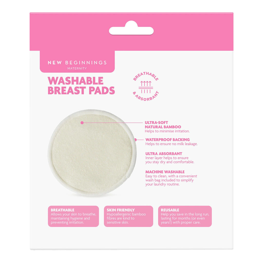 New Beginnings Washable Nursing Pads (8pk)