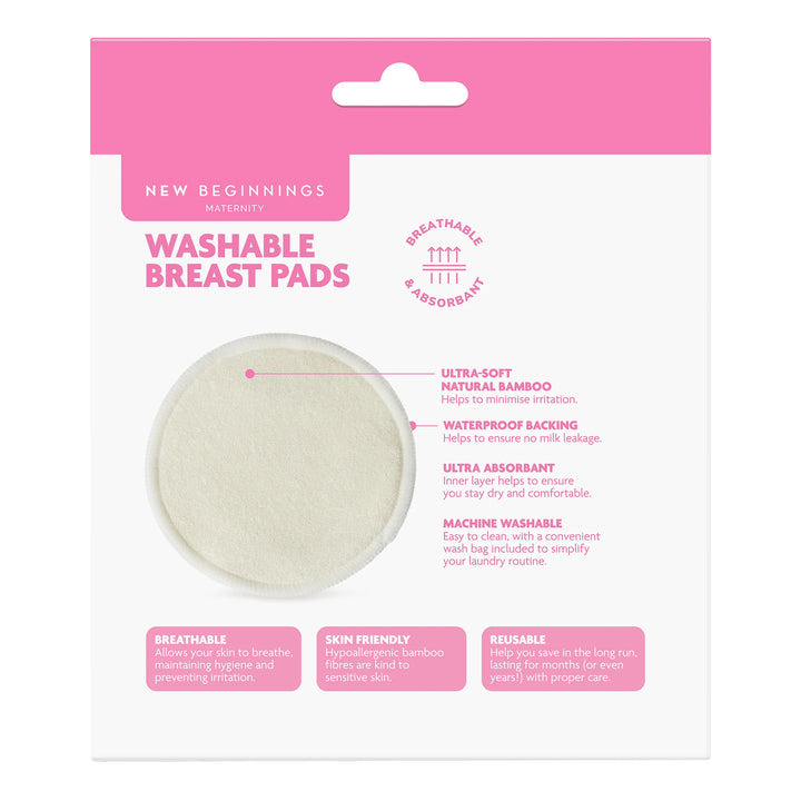 New Beginnings Washable Nursing Pads (8pk)
