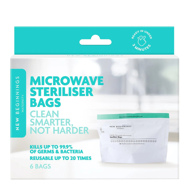 New Beginnings MICROWAVE STERILISER BAGS - 6 PCS (NEW)