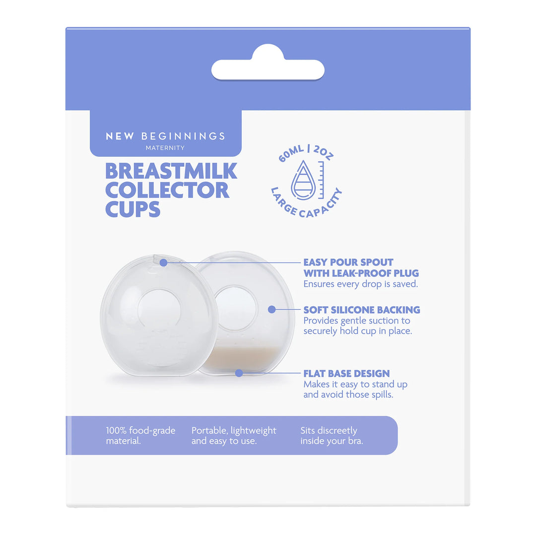 NEW BEGINNINGS SILICONE COLLECTOR CUPS 2PC (New)