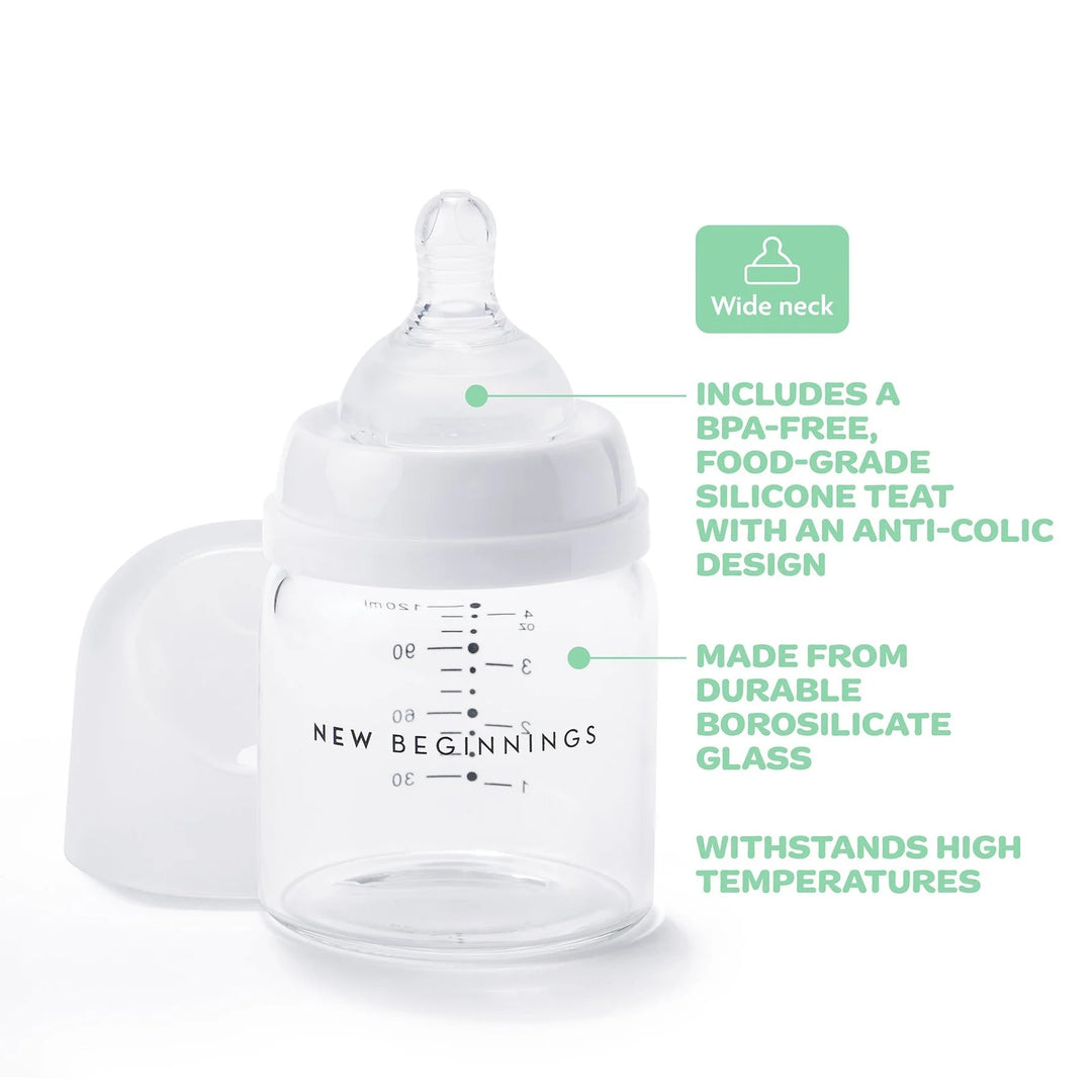 NEW BEGINNINGS GLASS BOTTLE 120ML TWIN