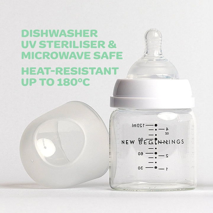 NEW BEGINNINGS GLASS BOTTLE 120ML TWIN