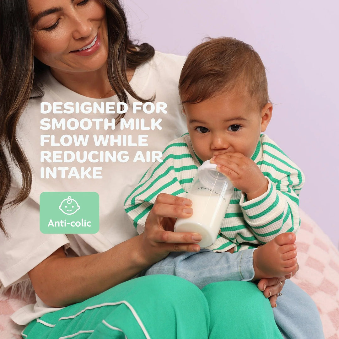 NEW BEGINNINGS GLASS BOTTLE 240ML TWIN