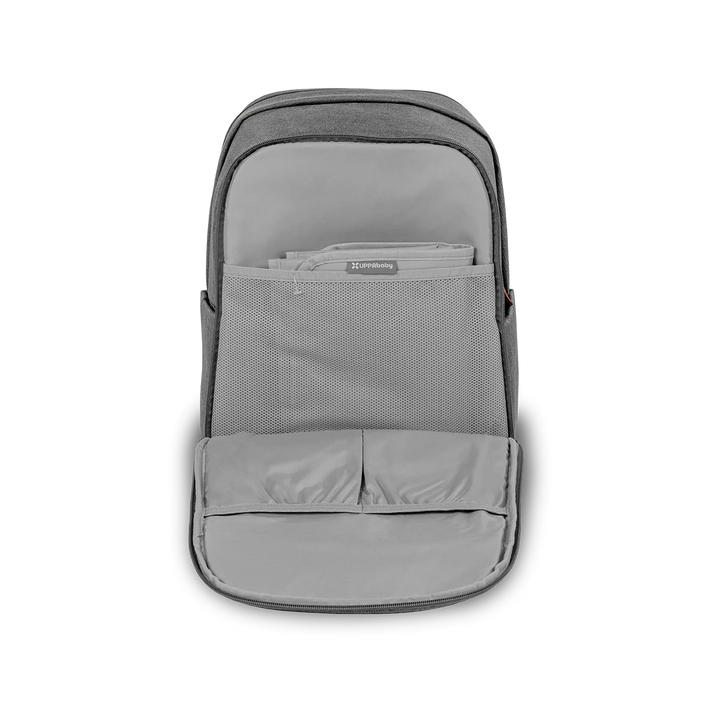UPPAbaby Nappy Bag Pro - Greyson (grey melange/saddle leather)