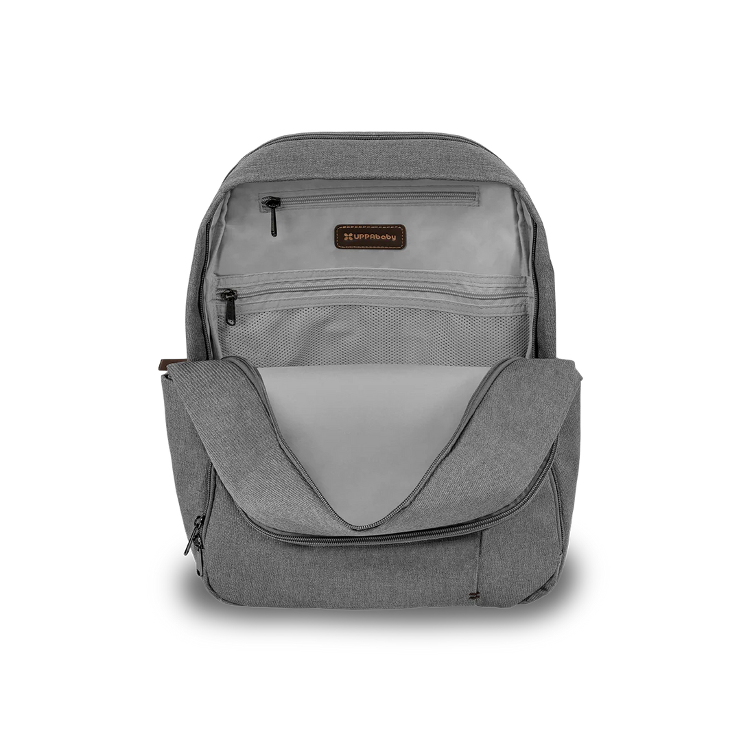 UPPAbaby Nappy Bag Pro - Greyson (grey melange/saddle leather)