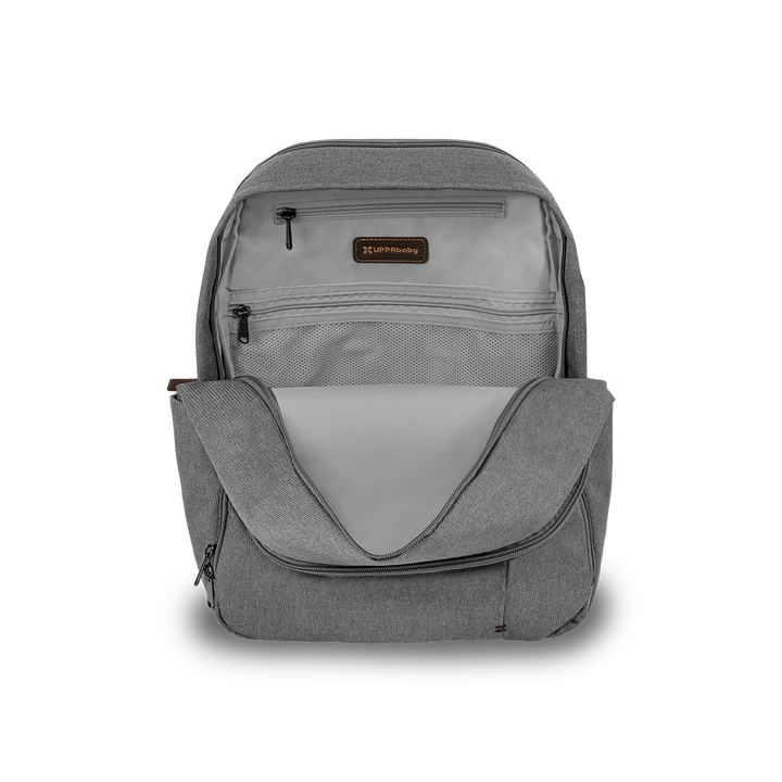 UPPAbaby Nappy Bag Pro - Greyson (grey melange/saddle leather)