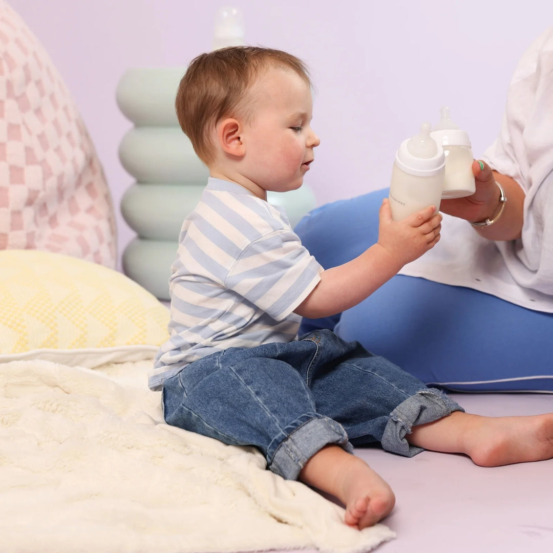 NEW BEGINNINGS GLASS BOTTLE 240ML TWIN