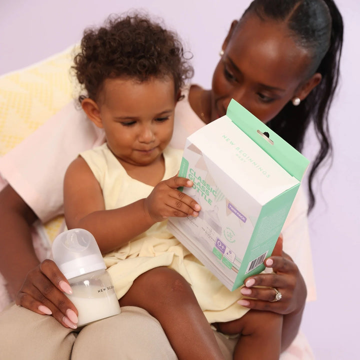 NEW BEGINNINGS GLASS BOTTLE 120ML TWIN