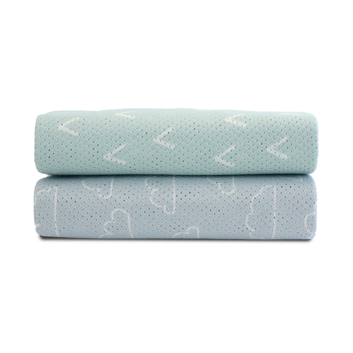 Bubba Blue Nordic 2pk AIR+ Mesh Nursing Scarf Sky/Mint