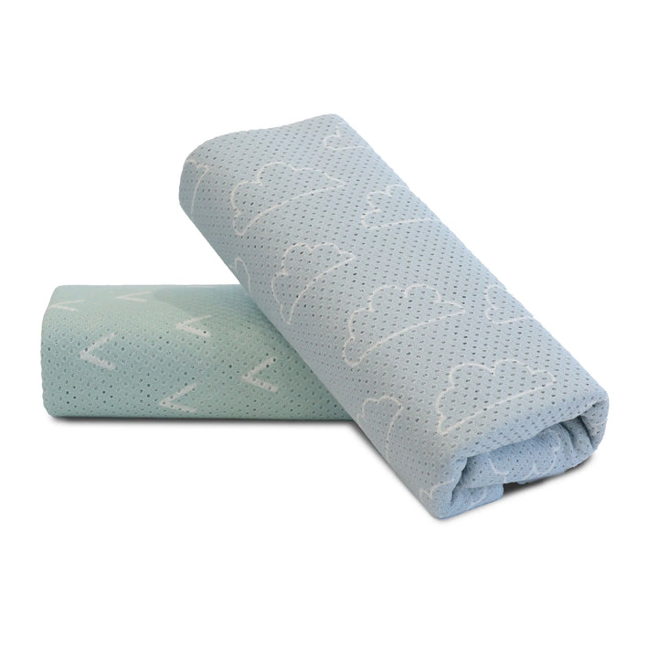 Bubba Blue Nordic 2pk AIR+ Mesh Nursing Scarf Sky/Mint