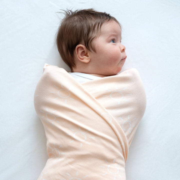 Bubba Blue Nordic 2pk Jersey Wrap Peach/Lilac