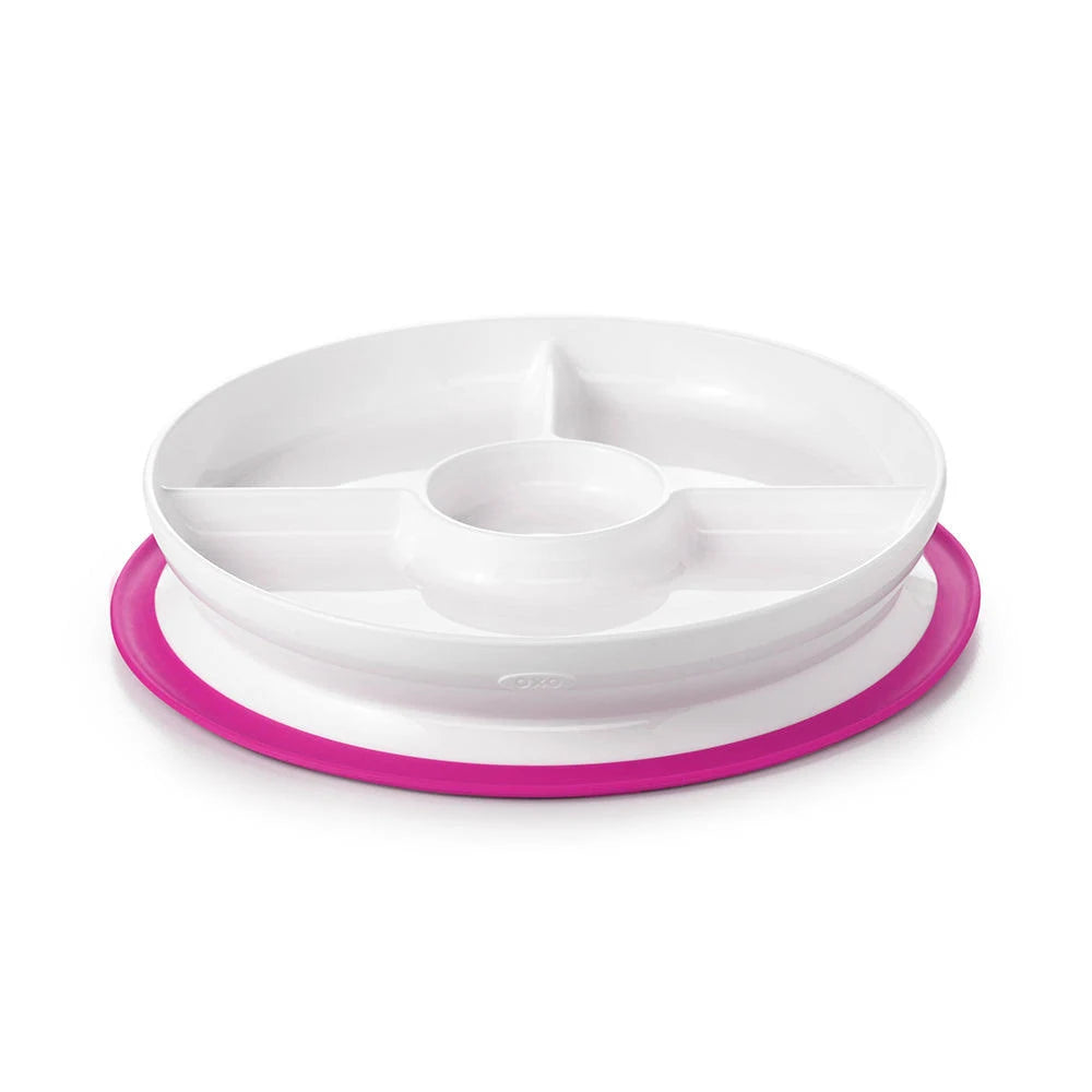 OXO TOT STICK & STAY SUCTION PLATE PINK