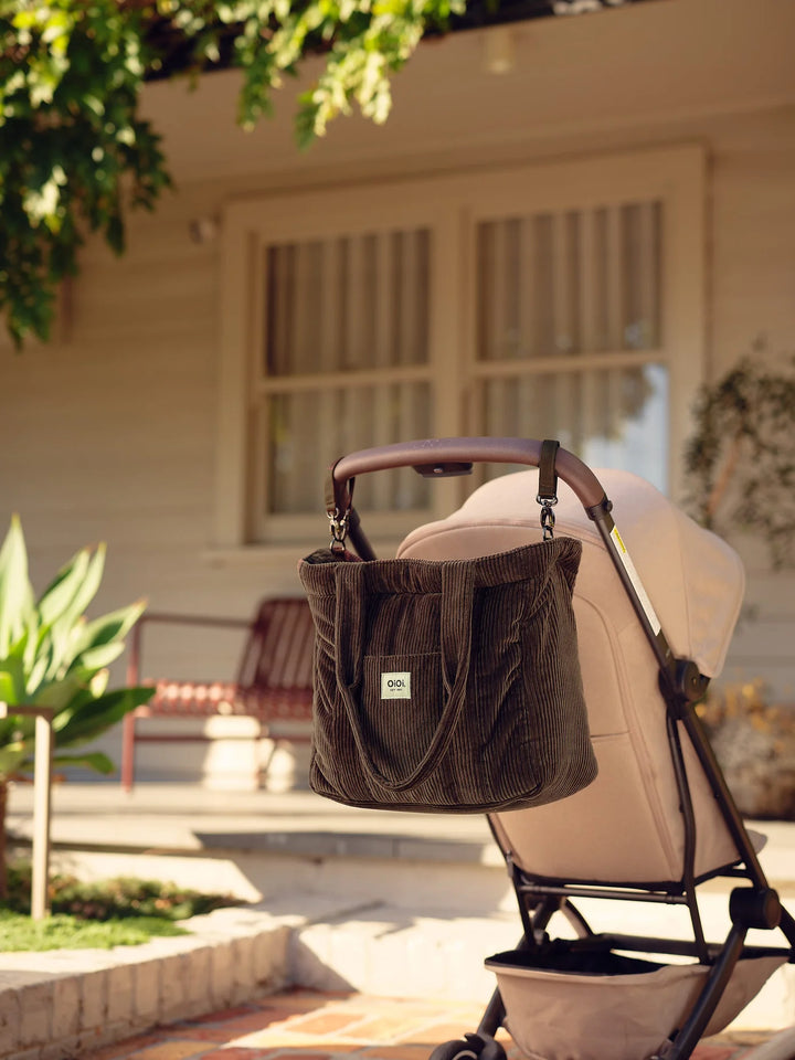 OiOi Everyday Tote - Moss Green Corduroy
