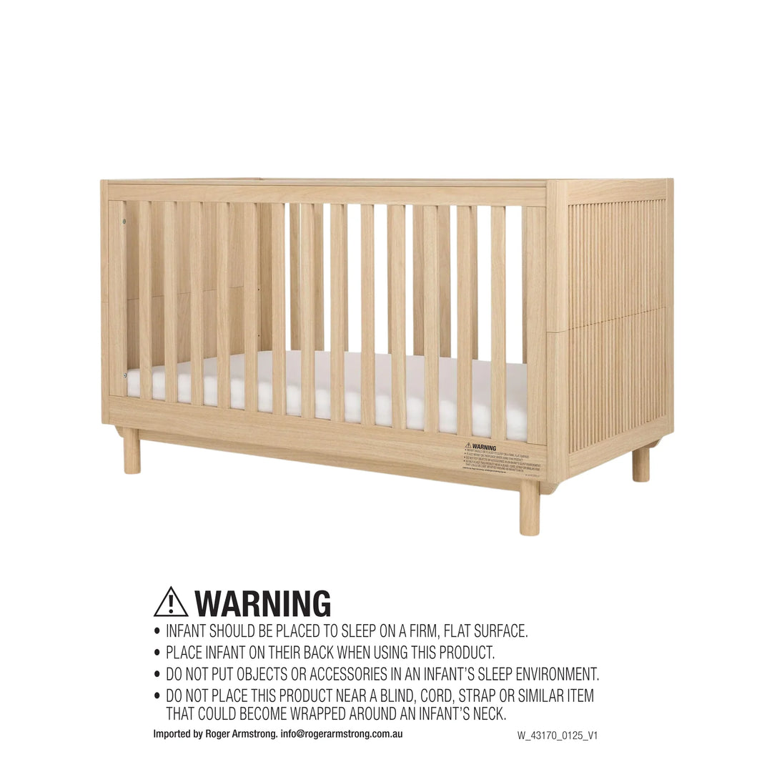 Mamas & Papas Oska Cotbed & Dresser Bundle (5 Pieces) - Oak