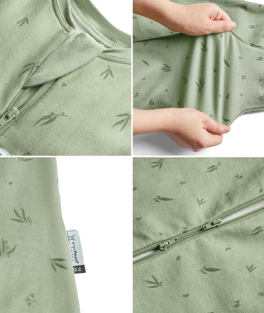 JERSEY SLEEPING BAG 0.2TOG-SAGE