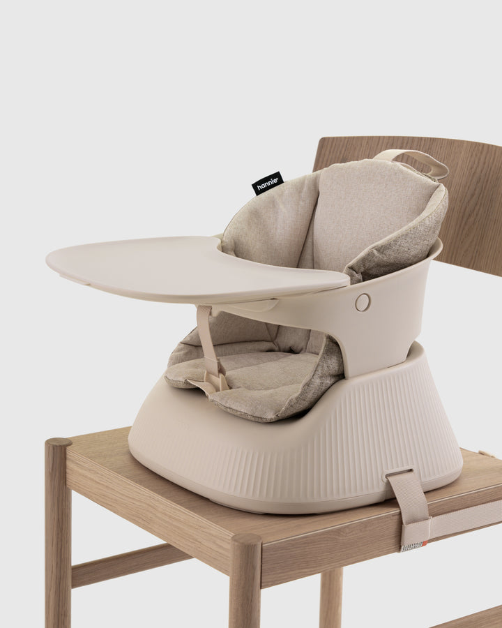 Hannie Portable High Chair - White Sand
