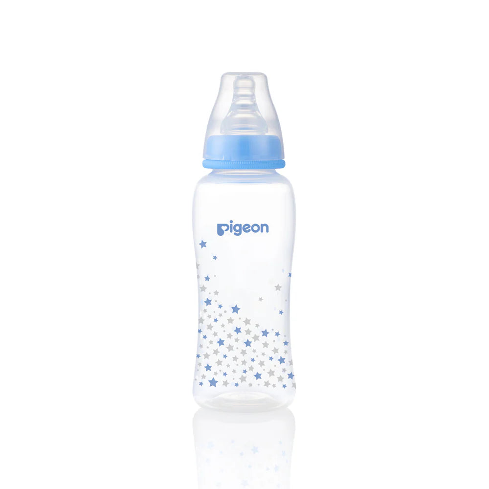 Pigeon Flexible™ Bottle Clear PP Blue Star 250ml