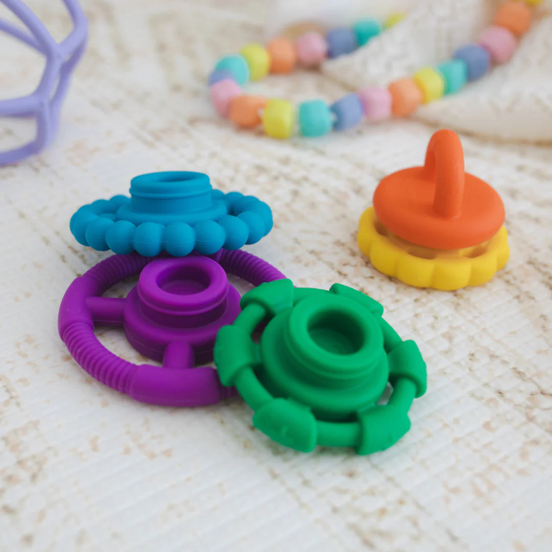 Jellystone Designs RAINBOW STACKER TEETHER & TOY - Gelato