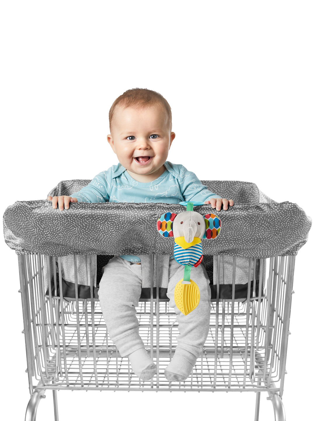Skip Hop Bandana Buddies Chime & Teethe Baby Toy - Elephant