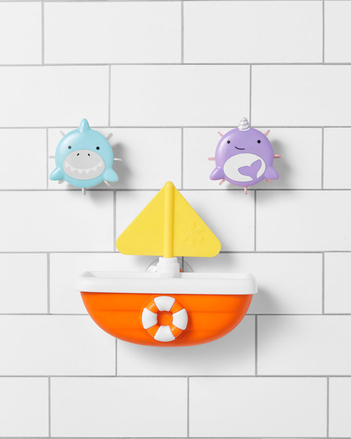 Skip Hop Zoo Tip & Spin Boat - Shark/Narwhal