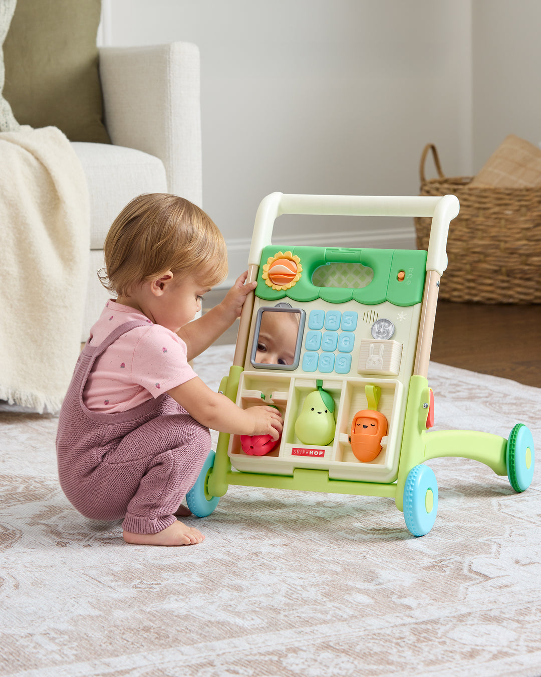 SKIP HOP FARMSTAND GROW ALONG 5-IN-1 ACTIVITY WALKER