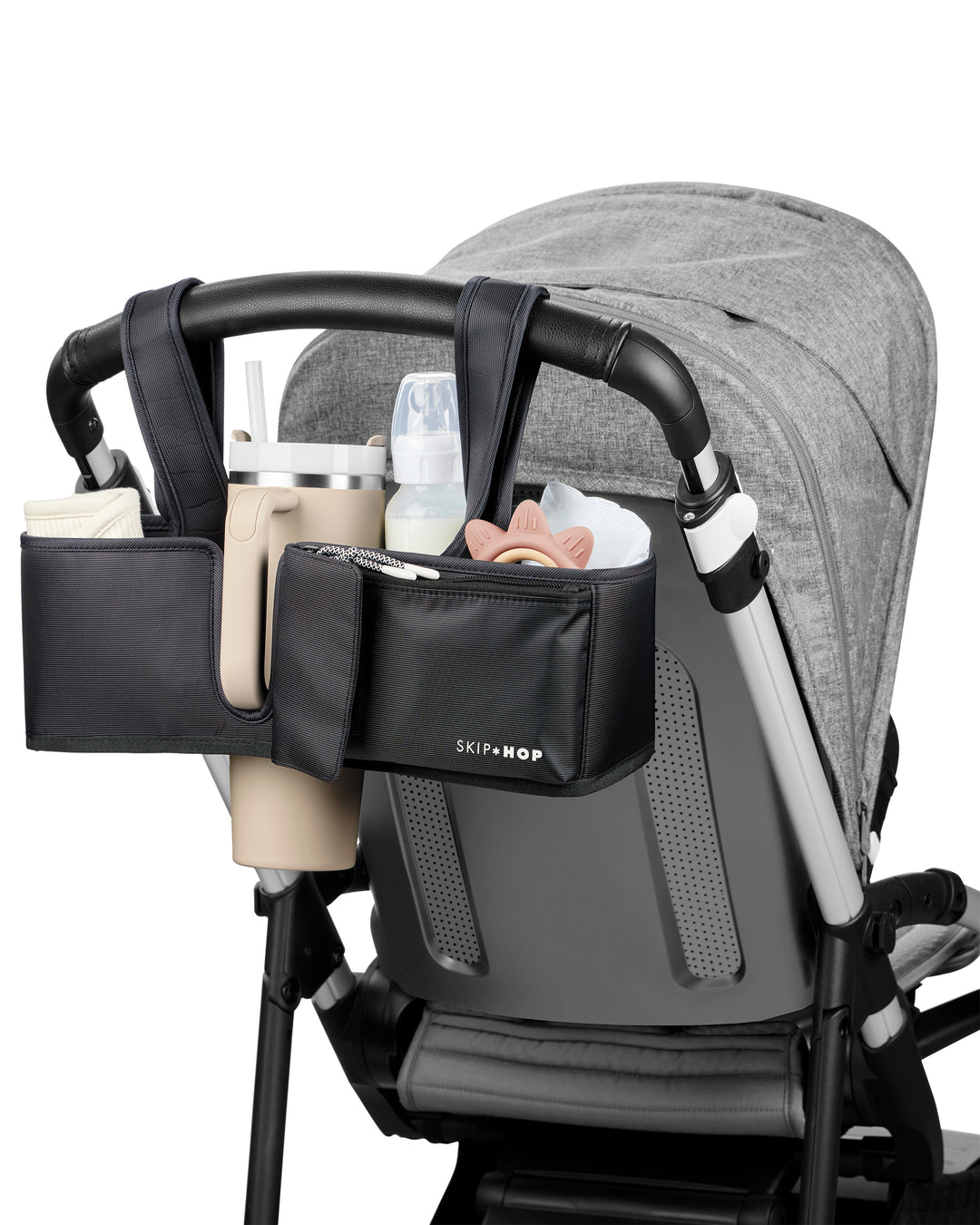 SKIP HOP ULTIMATE STROLLER ORGANISER - BLACK