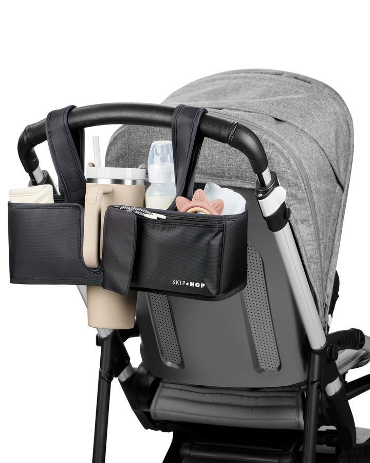 SKIP HOP ULTIMATE STROLLER ORGANISER - BLACK
