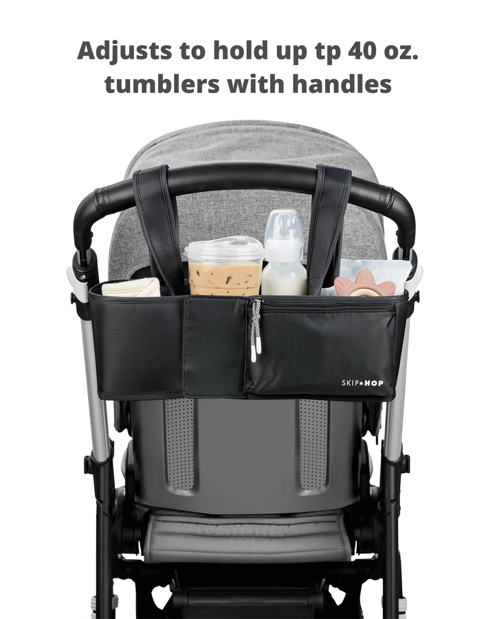 SKIP HOP ULTIMATE STROLLER ORGANISER - BLACK