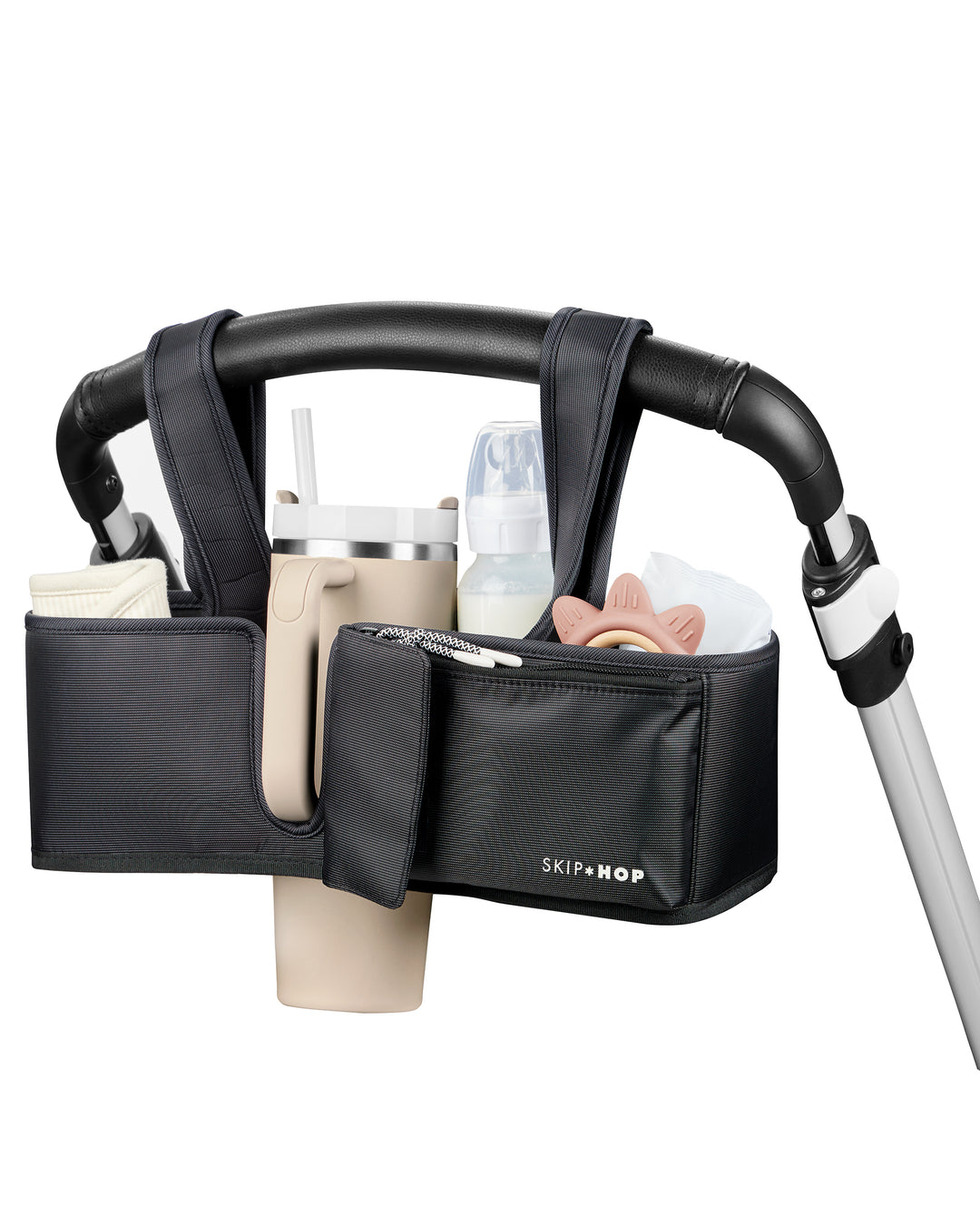 SKIP HOP ULTIMATE STROLLER ORGANISER - BLACK