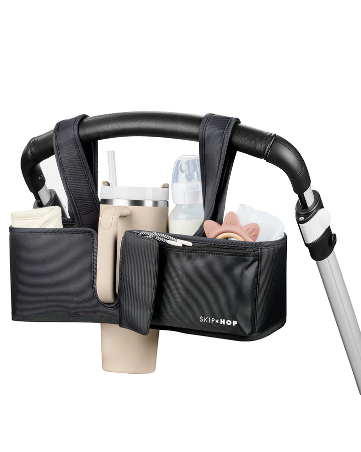 SKIP HOP ULTIMATE STROLLER ORGANISER - BLACK