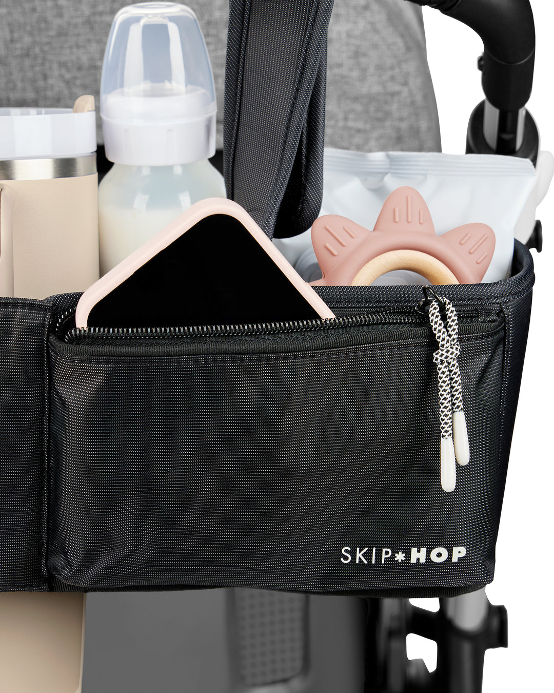 SKIP HOP ULTIMATE STROLLER ORGANISER - BLACK