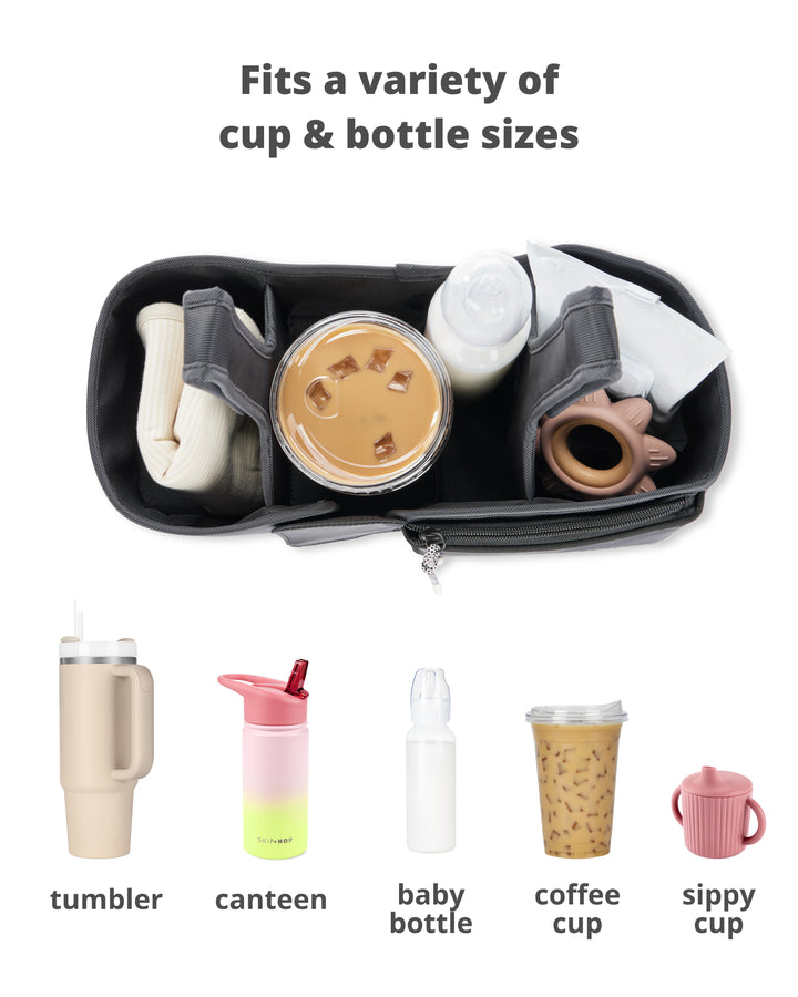 SKIP HOP ULTIMATE STROLLER ORGANISER - BLACK
