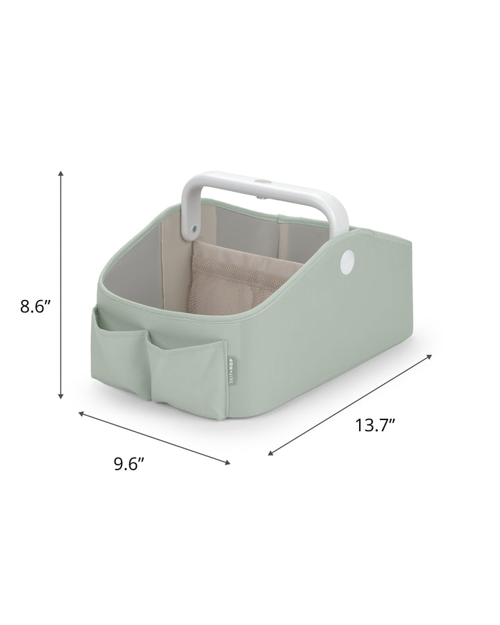 Skip Hop Nursery Style Light Up Diaper Caddy - Sage