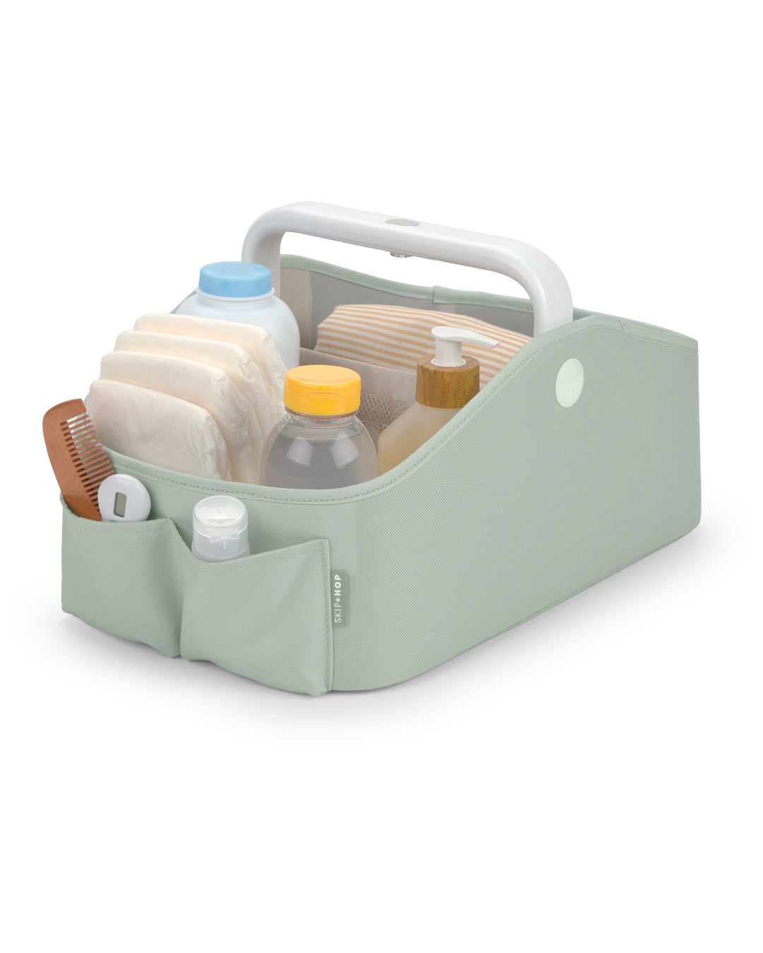 Skip Hop Nursery Style Light Up Diaper Caddy - Sage