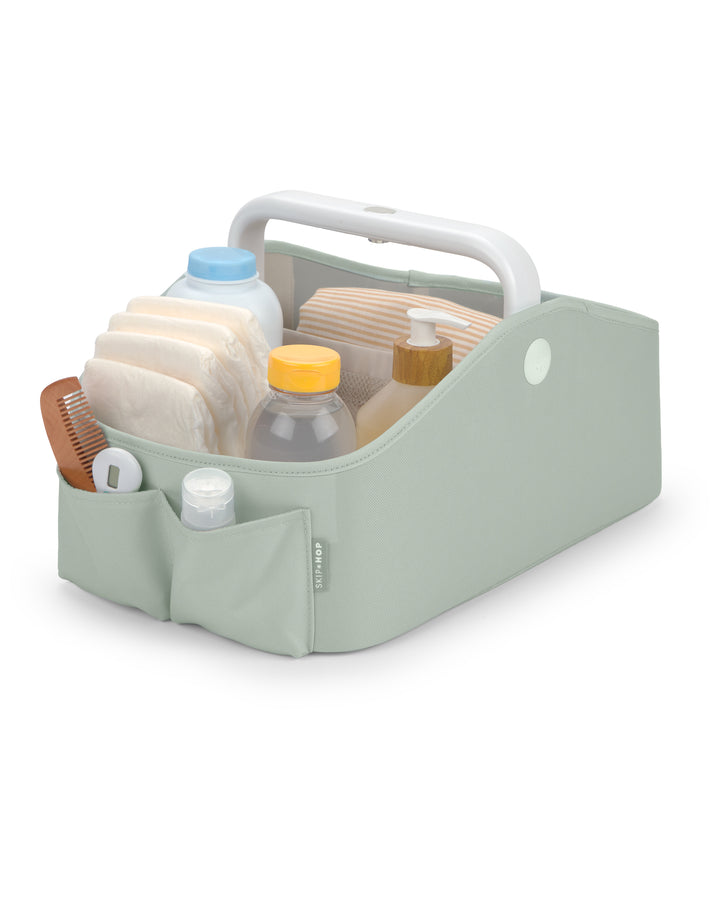 Skip Hop Nursery Style Light Up Diaper Caddy - Sage