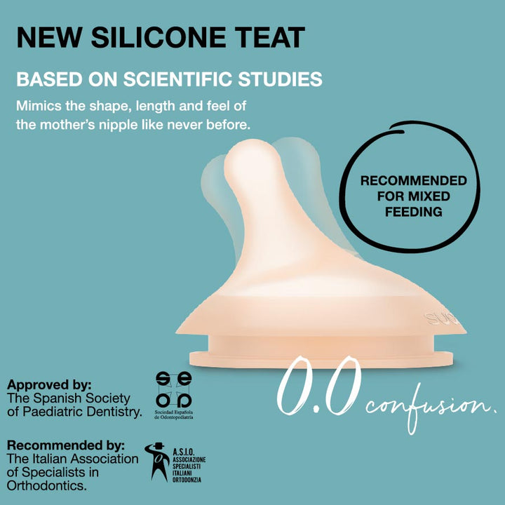 Suavinex Zero Zero Silicone Teat x 2 - Slow Flow 0M