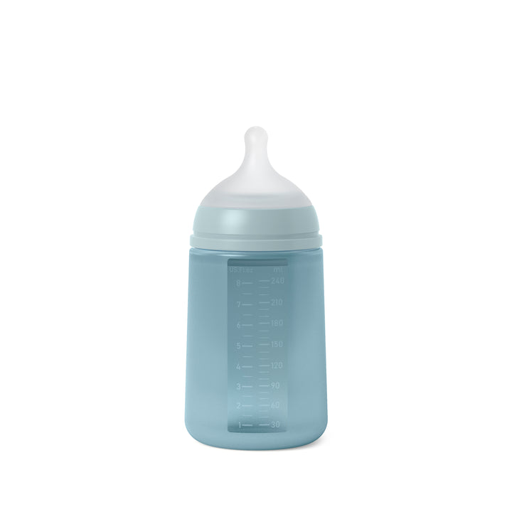Suavinex 240ml All Silicone Bottle - Blue