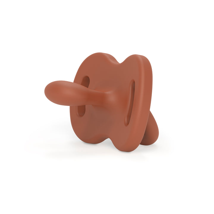 Suavinex Smoothie Ultra Light All Silicone Soother with SX Pro Physiological Teat 6-18M - Color Essence Brick Red