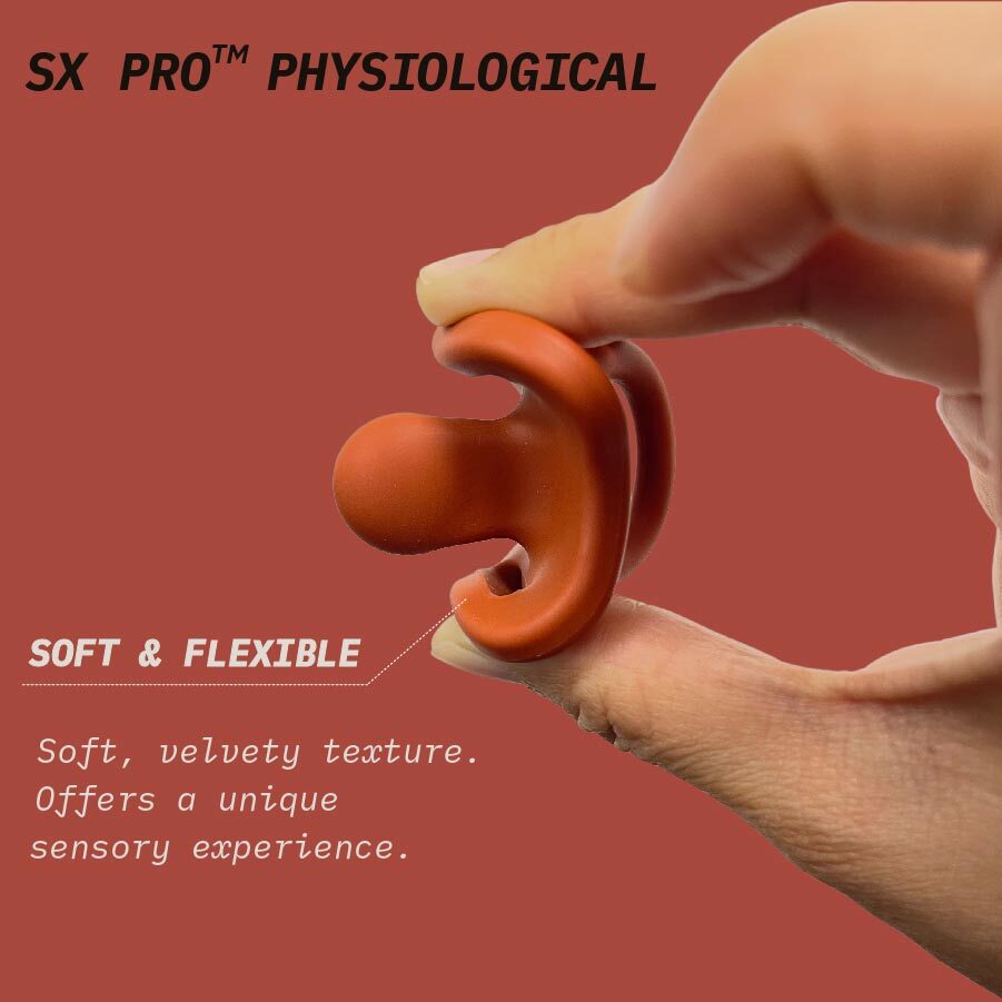 Suavinex Smoothie Ultra Light All Silicone Soother with SX Pro Physiological Teat 6-18M - Color Essence Brick Red
