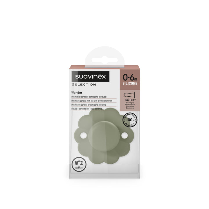 SUAVINEX WONDER SX PRO SOOTHER 0-6 MONTHS - Hedge Green