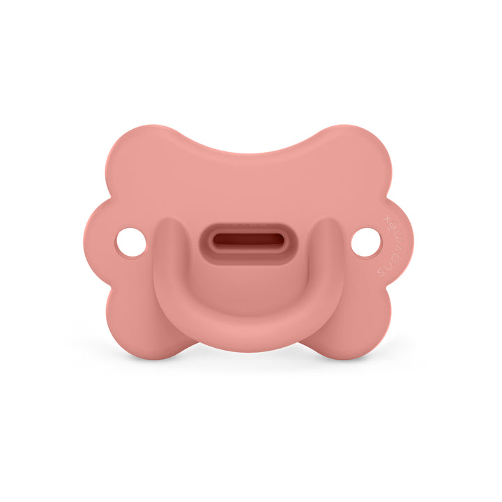 Suavinex Colour Essence Butterfly All Silicone SX Pro Soother 6-18 Months - Peach Pink