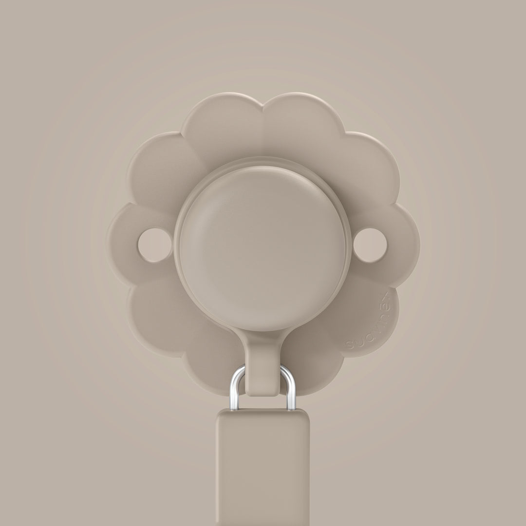 Suavinex Wonder Silicone Soother Clip - Gray Cloud