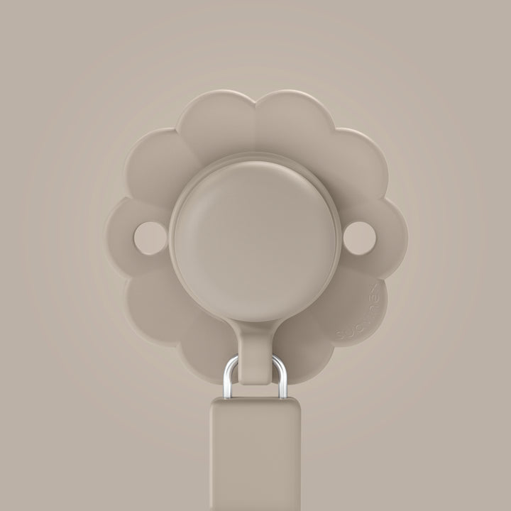 Suavinex Wonder Silicone Soother Clip - Gray Cloud